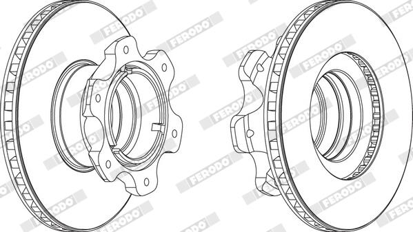 Disco freno FERODO FCR209A