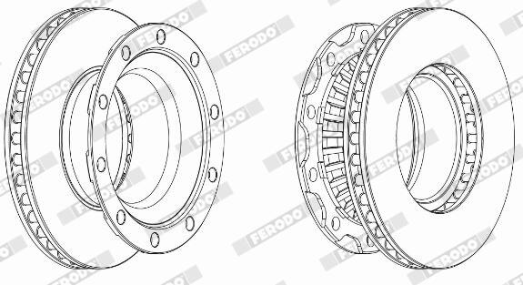 Disco freno FERODO FCR222A