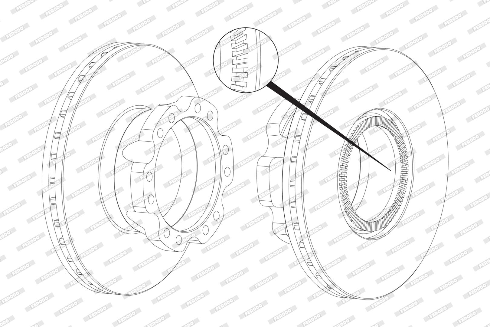 Disco freno FERODO FCR226A