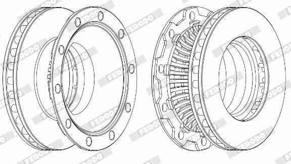 Disco freno FERODO FCR252A