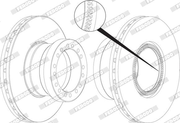 Disco freno FERODO FCR256A