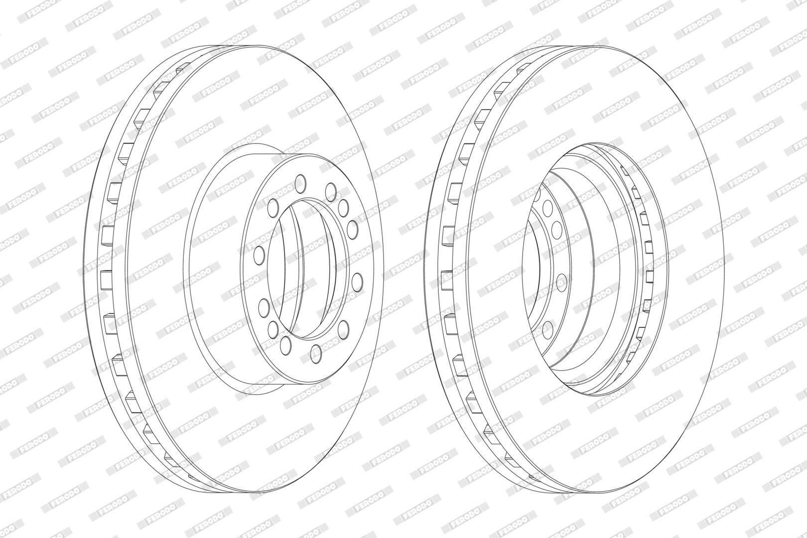 Disco freno FERODO FCR257A