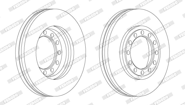 Disco freno FERODO FCR279A