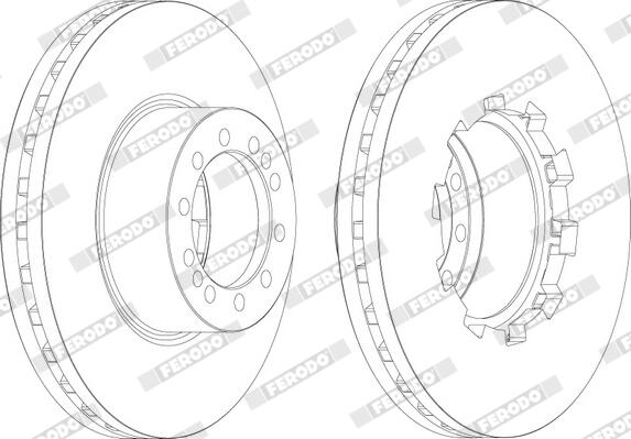 Disco freno FERODO FCR283A