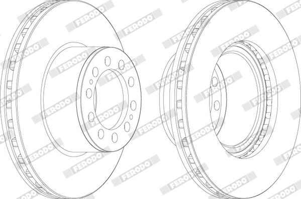 Disco freno FERODO FCR323A