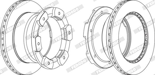 Disco freno FERODO FCR332A