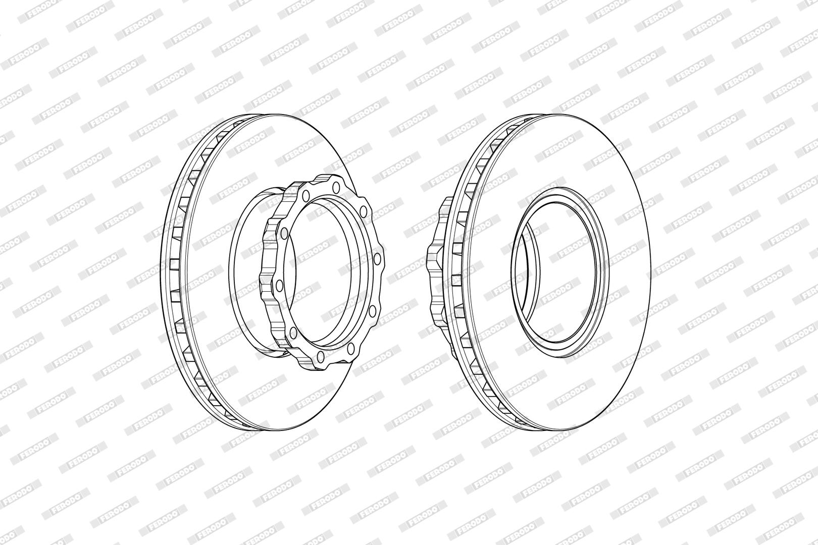 Disco freno FERODO FCR353A