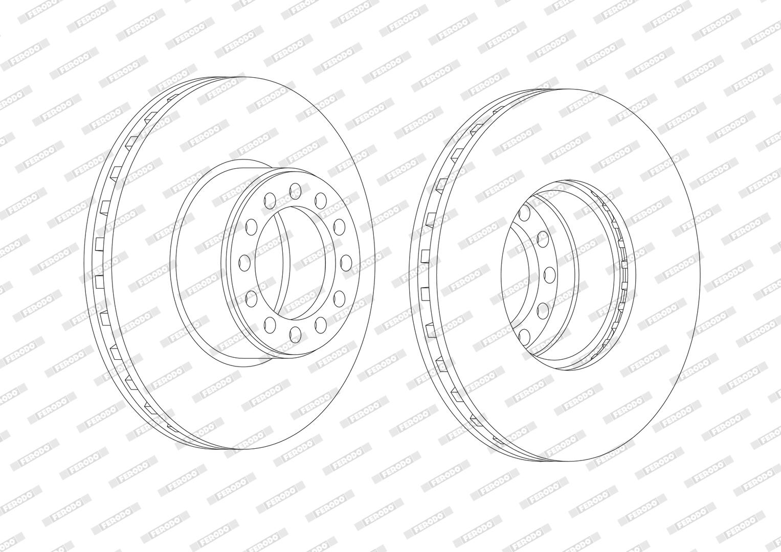 Disco freno FERODO FCR355A