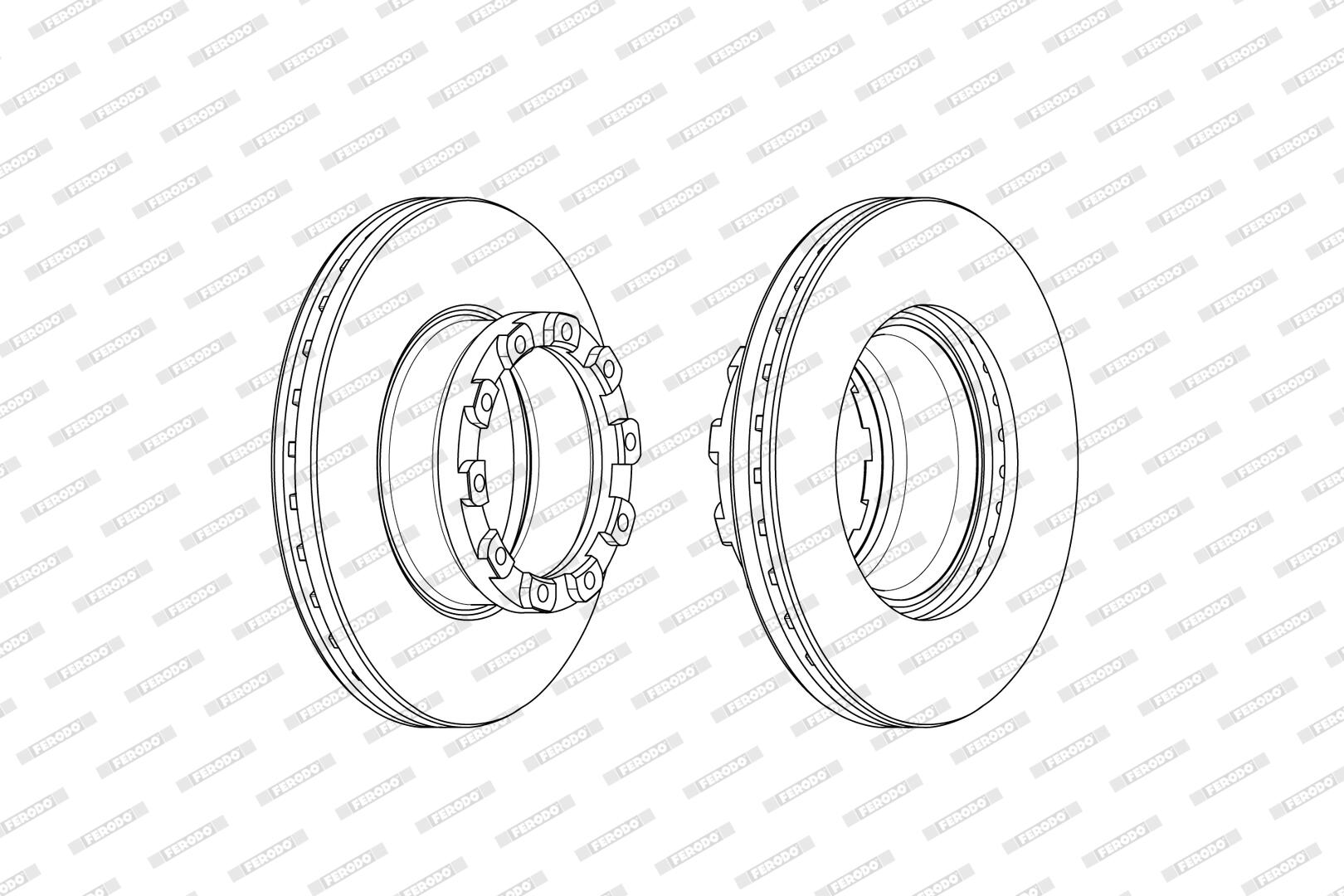 Disco freno FERODO FCR358A