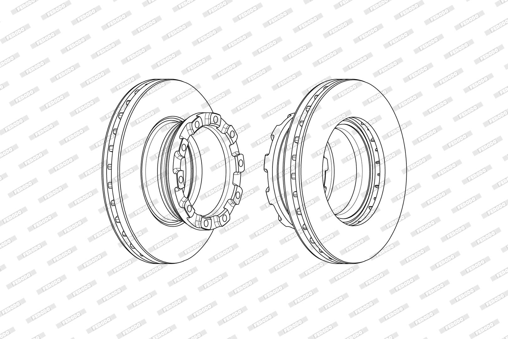 Disco freno FERODO FCR373A
