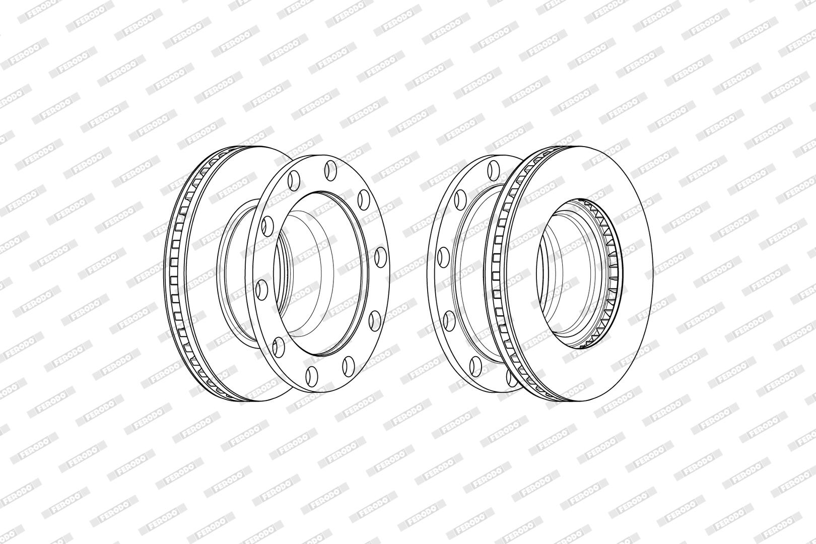Disco freno FERODO FCR375A