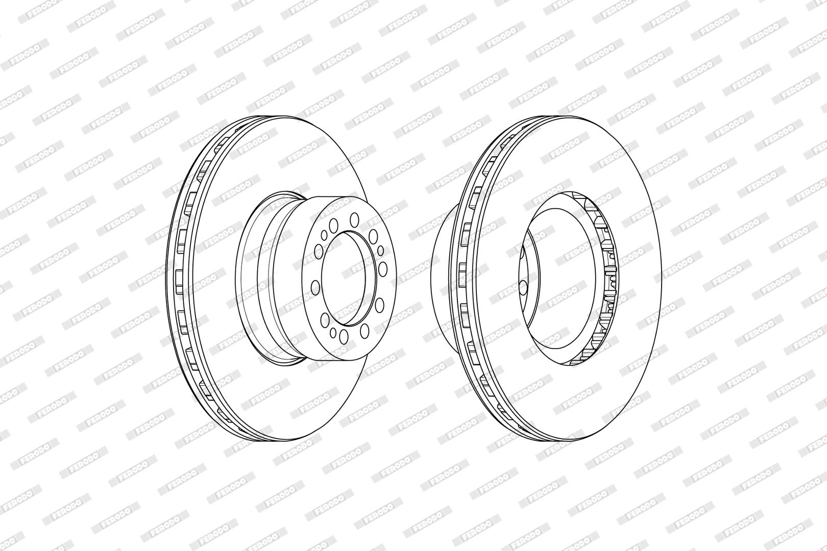 Disco freno FERODO FCR376A