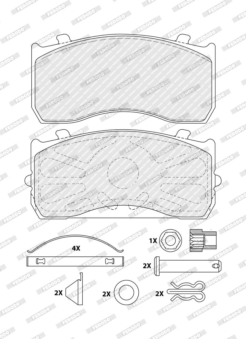 Pastiglie freno FERODO FCV1277BFE