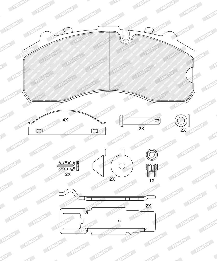Pastiglie freno FERODO FCV1373BFE