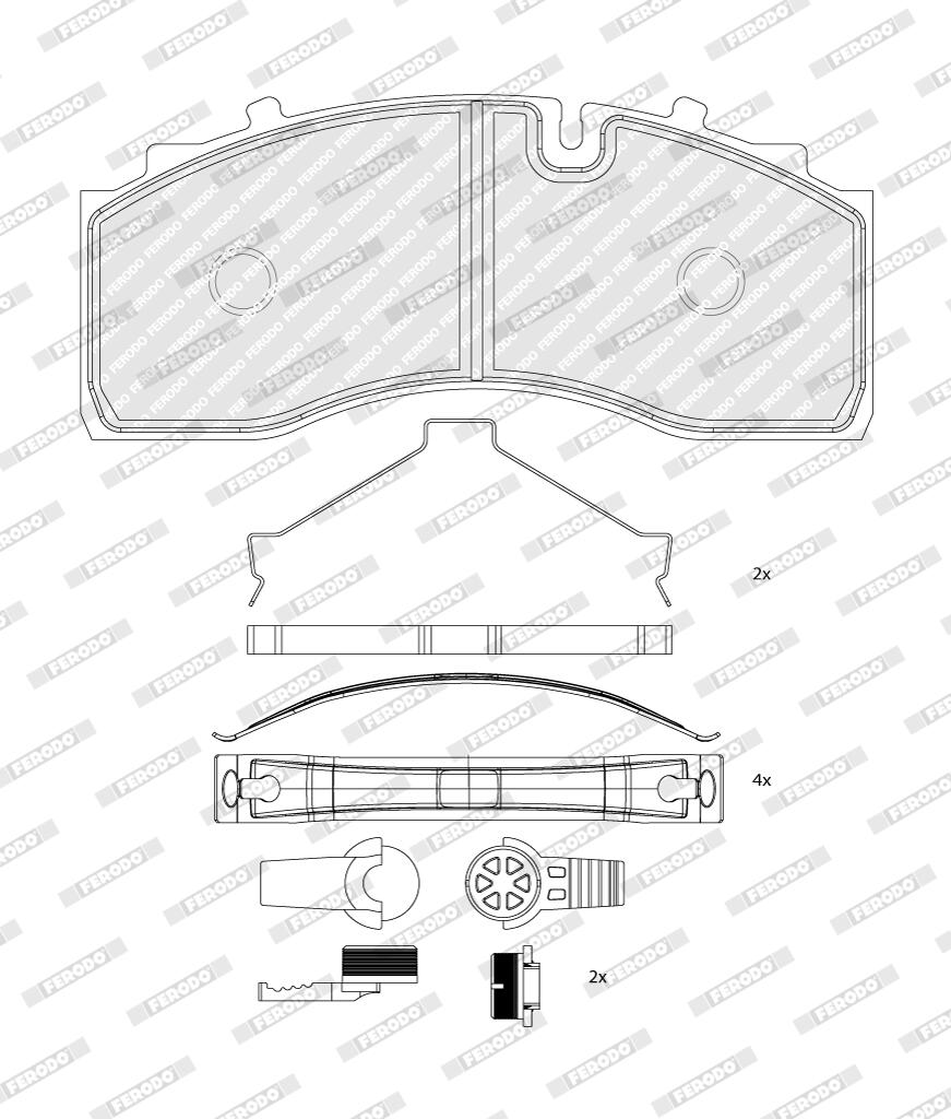 Pastiglie freno FERODO FCV5209B