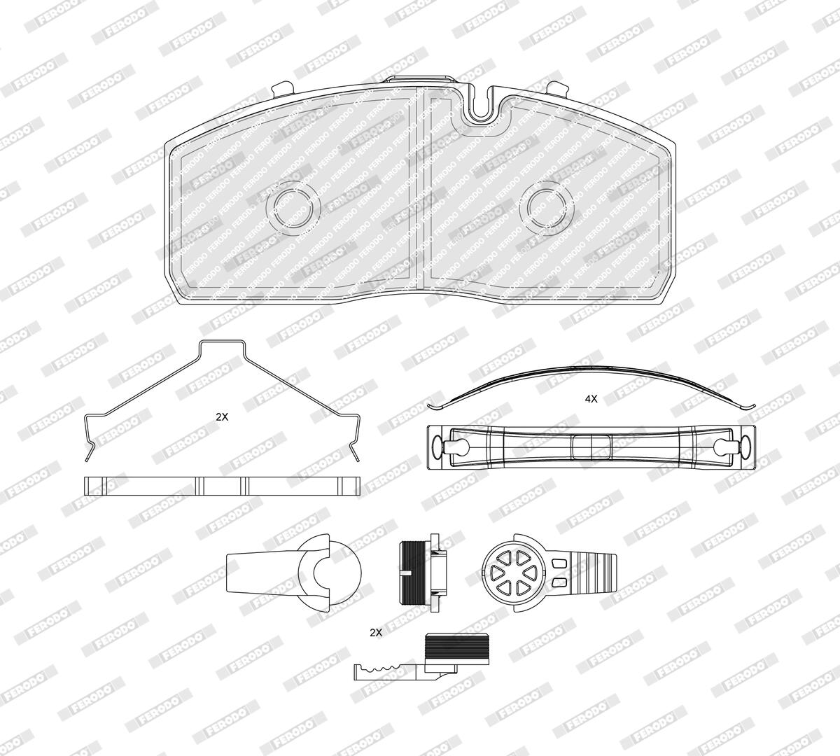 Pastiglie freno FERODO FCV5510B