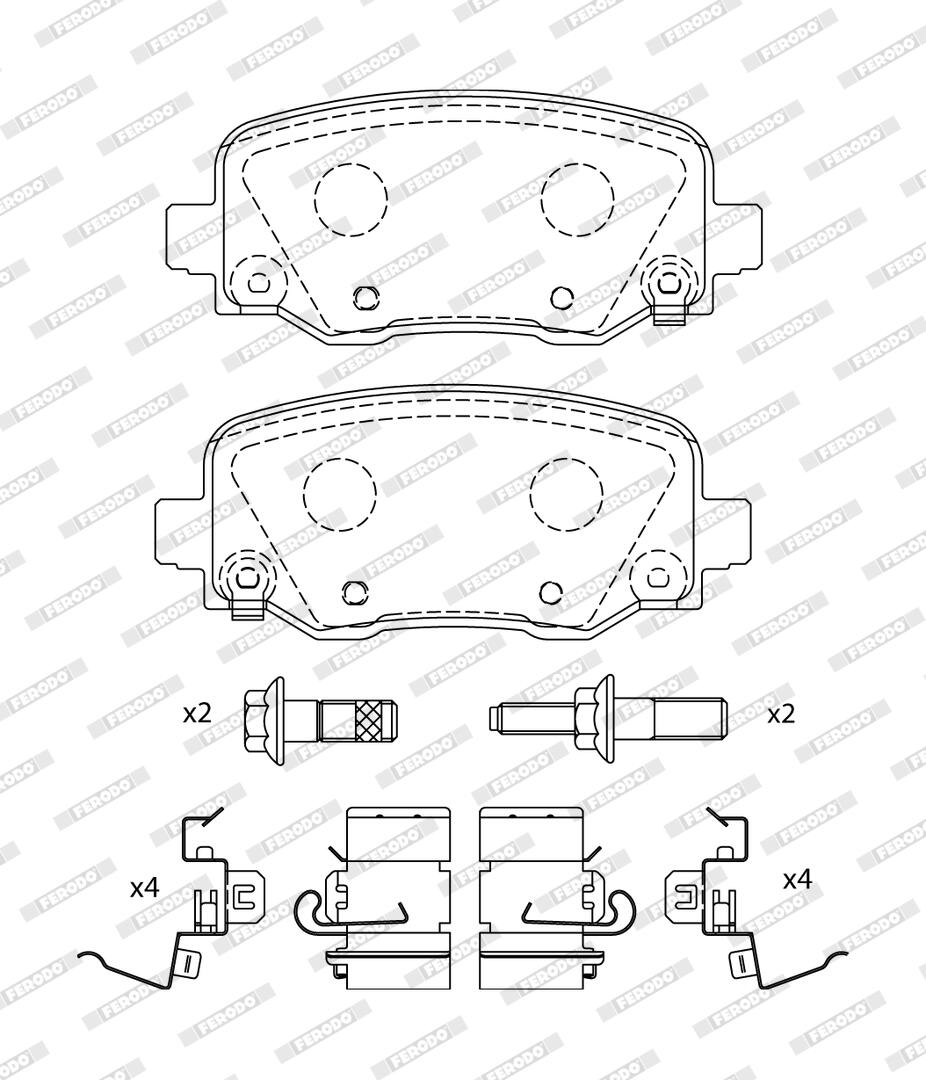 Pastiglie freno FERODO FDB4883