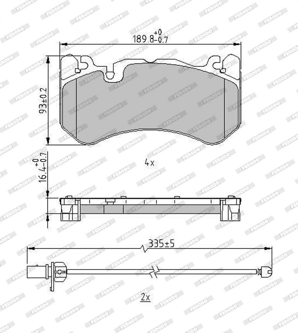Pastiglie freno FERODO FDB5233