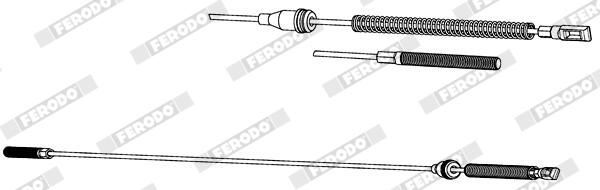 Cavo comando, freno stazionamento FERODO FHB432121