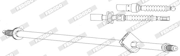 Cavo comando, freno stazionamento FERODO FHB432889