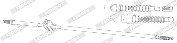 Cavo comando, freno stazionamento FERODO FHB432890