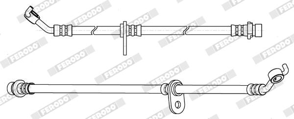 Flessibile del freno FERODO FHY2823