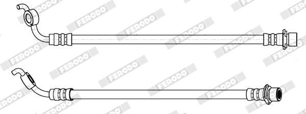 Flessibile del freno FERODO FHY2849