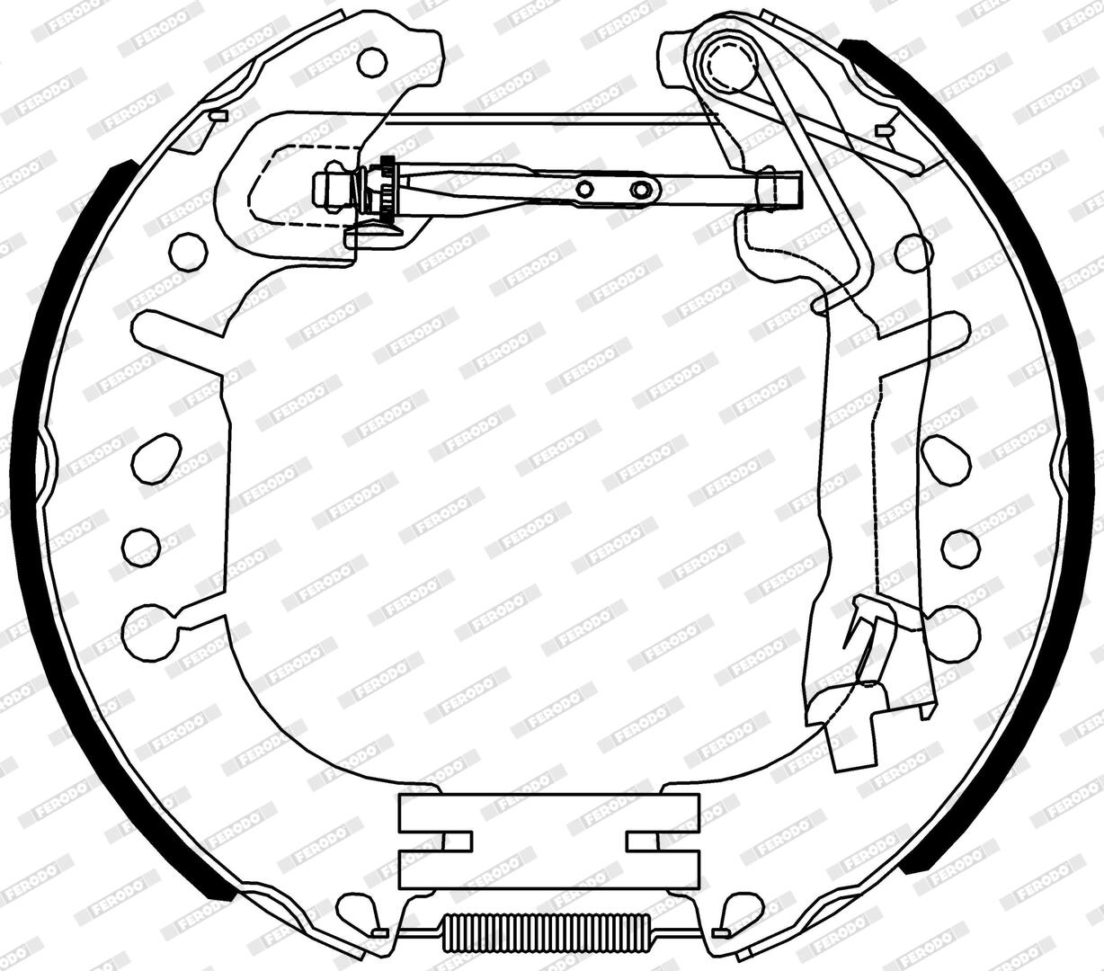 Kit ganasce freno FERODO FMK627