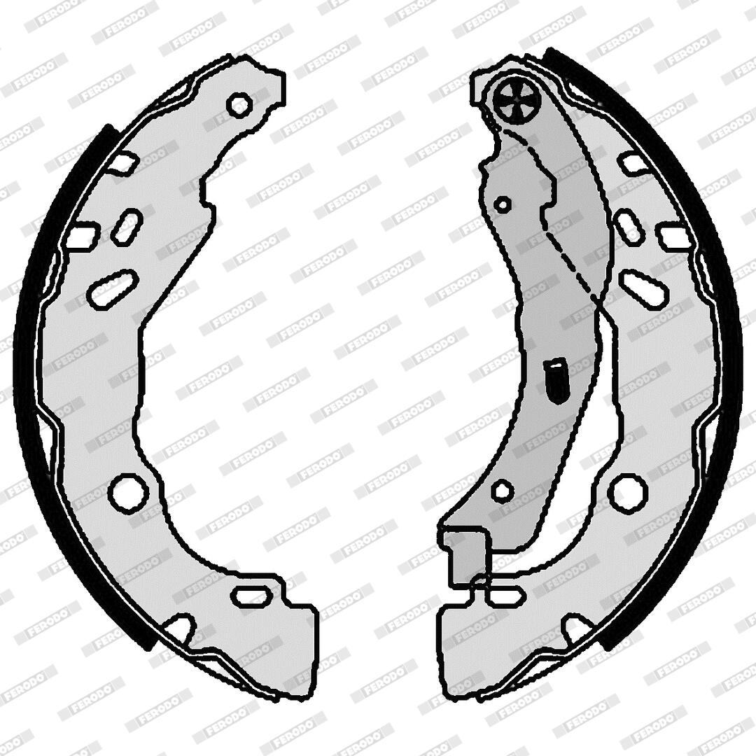 Kit ganasce freno FERODO FSB4160