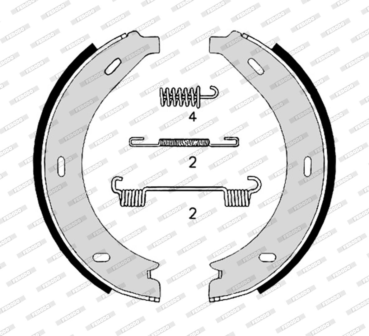 Kit ganasce freno FERODO FSB4306