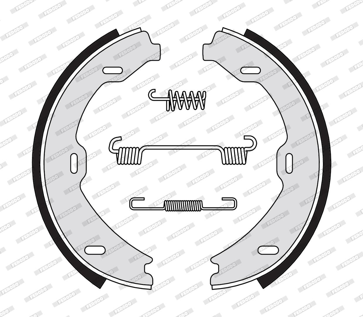 Kit ganasce freno FERODO FSB4307