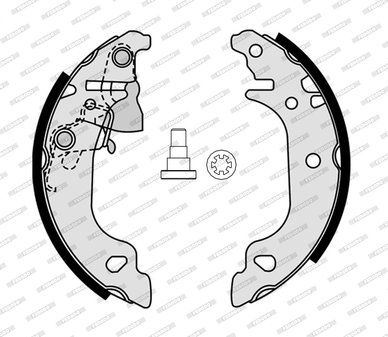Kit ganasce freno FERODO FSB4312