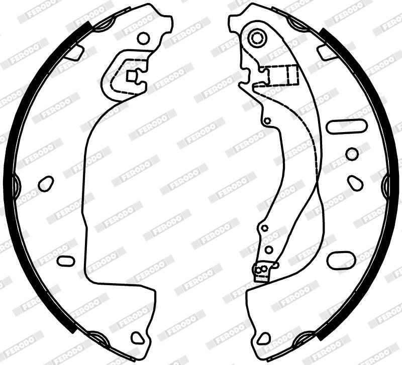 Kit ganasce freno FERODO FSB4333