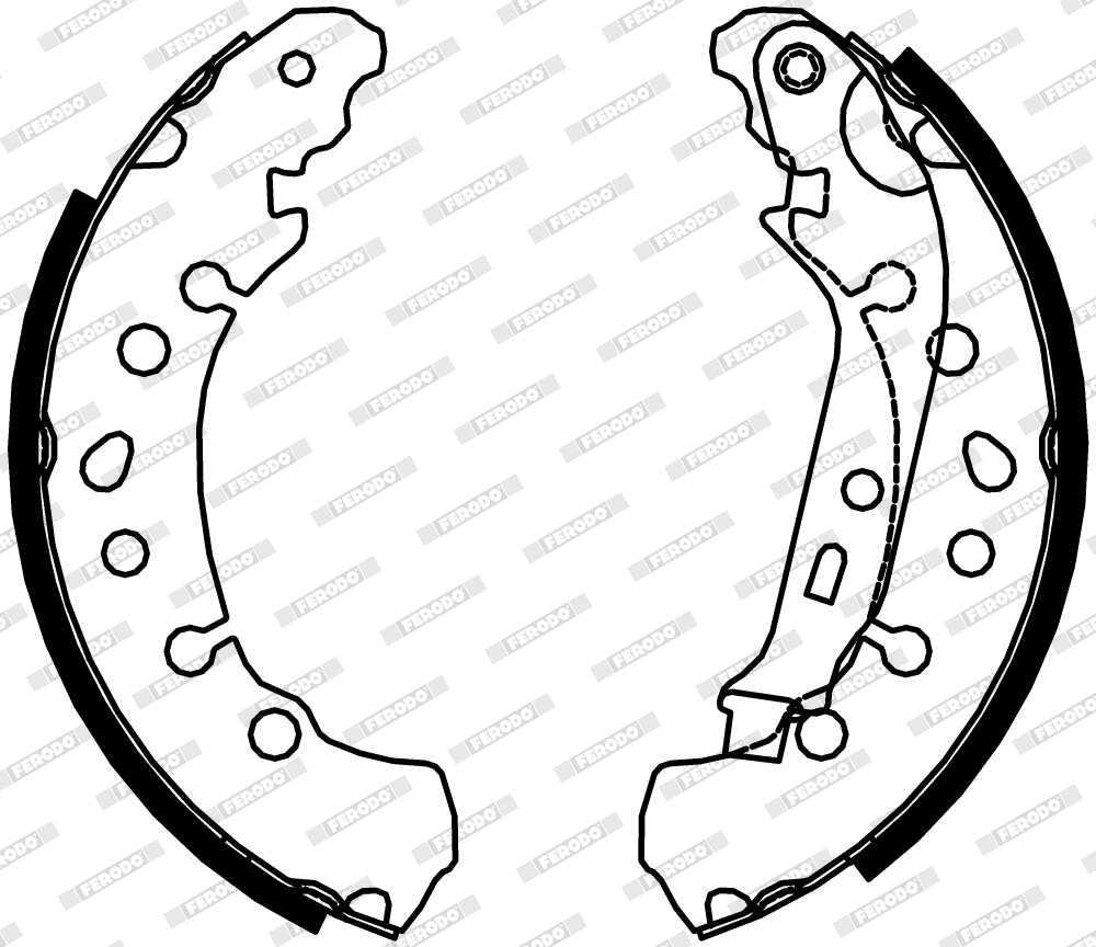 Kit ganasce freno FERODO FSB4334