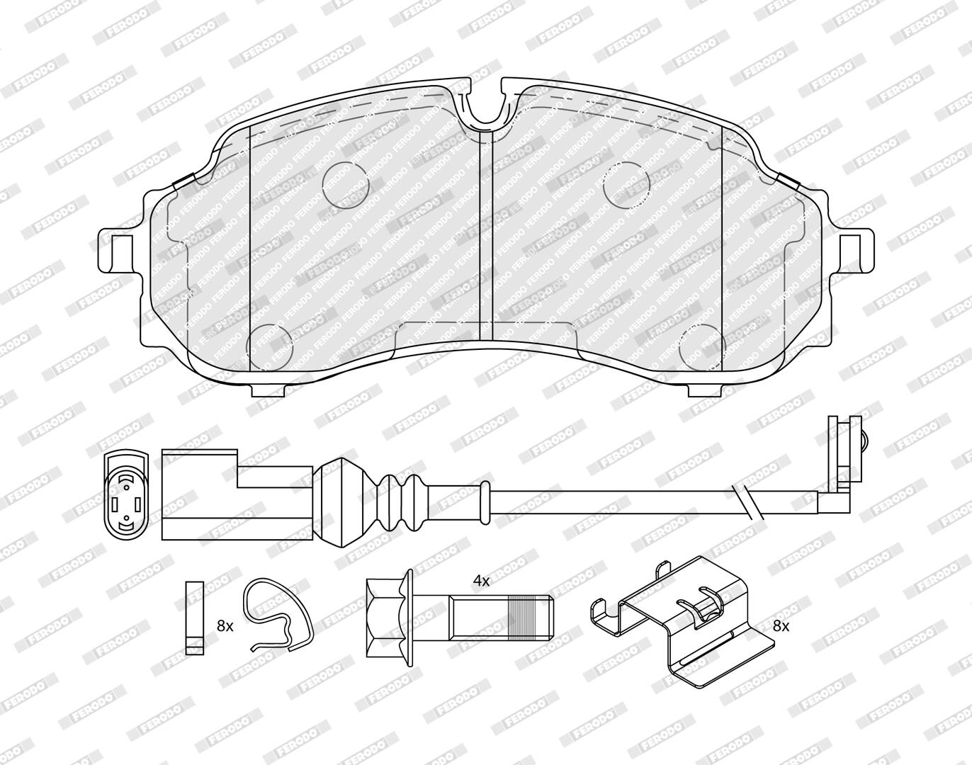 Pastiglie freno FERODO FVR5539