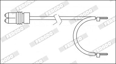 Contatto segnalazione, usura past. freno/mat. d'attrito FERODO FWI336