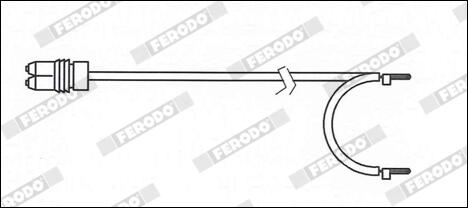 Contatto segnalazione, usura past. freno/mat. d'attrito FERODO FWI342