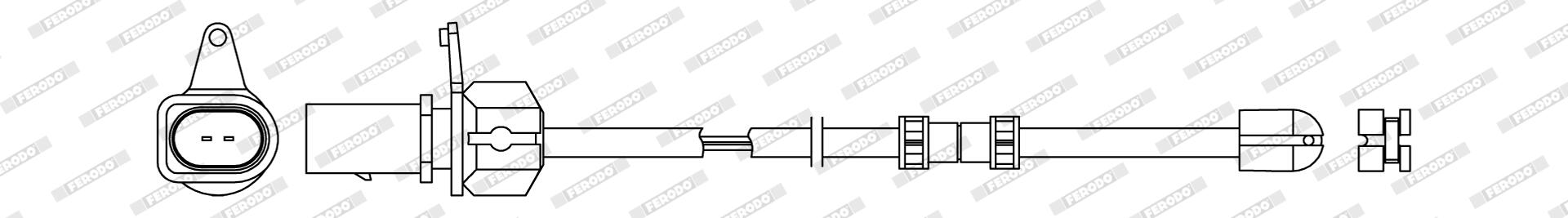 Contatto segnalazione, usura past. freno/mat. d'attrito FERODO FWI491
