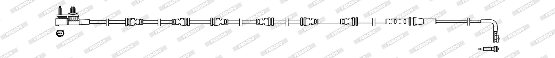 Contatto segnalazione, usura past. freno/mat. d'attrito FERODO FWI496
