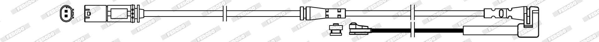Contatto segnalazione, usura past. freno/mat. d'attrito FERODO FWI503