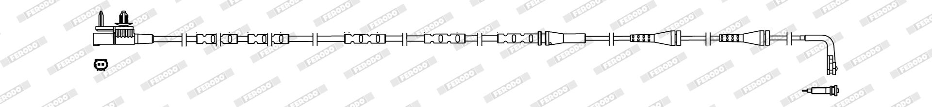Contatto segnalazione, usura past. freno/mat. d'attrito FERODO FWI509