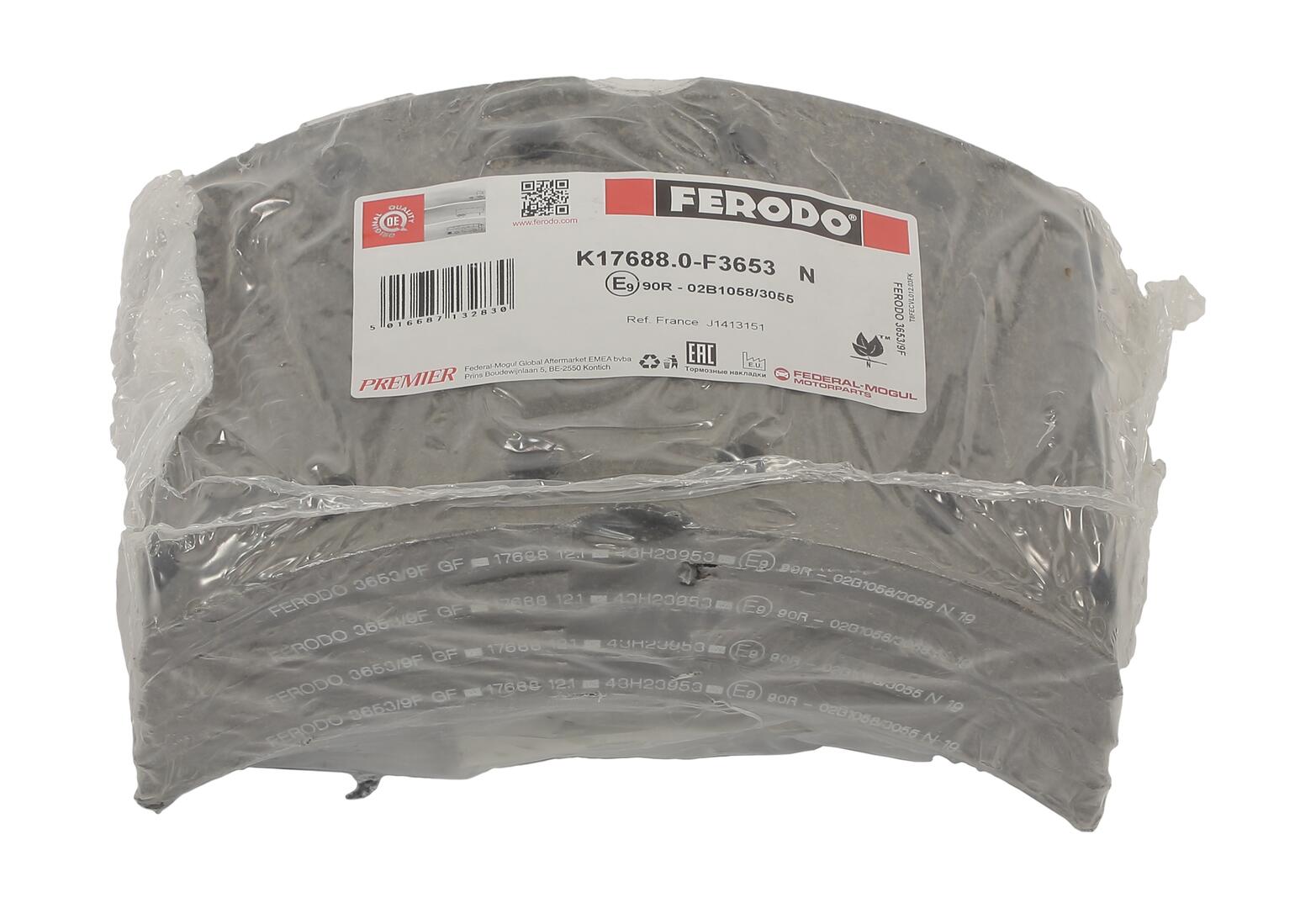 Kit materiale d'attrito, freno a tamburo FERODO K17688.0-F3653