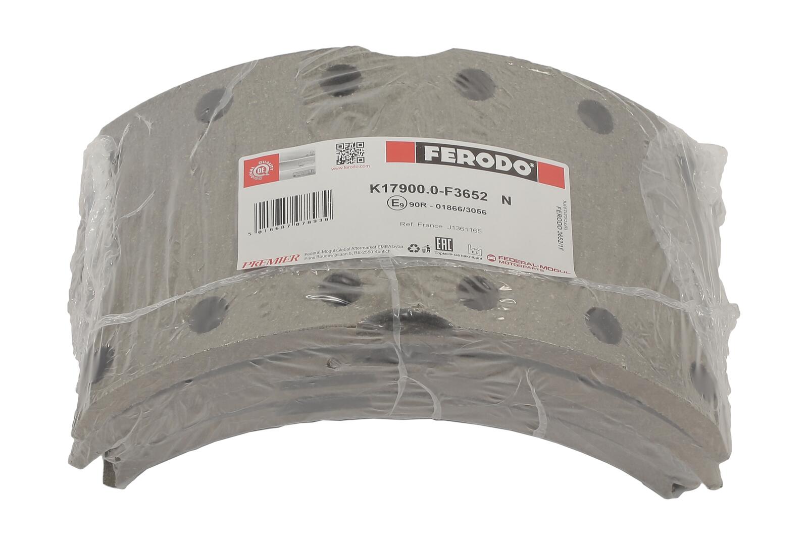 Kit materiale d'attrito, freno a tamburo FERODO K17900.0-F3652