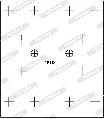 Kit materiale d'attrito, freno a tamburo FERODO K19116.9-F3653