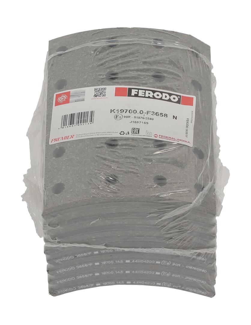 Kit materiale d'attrito, freno a tamburo FERODO K19700.0-F3658