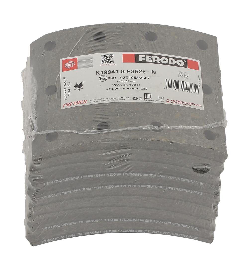 Kit materiale d'attrito, freno a tamburo FERODO K19941.0-F3526