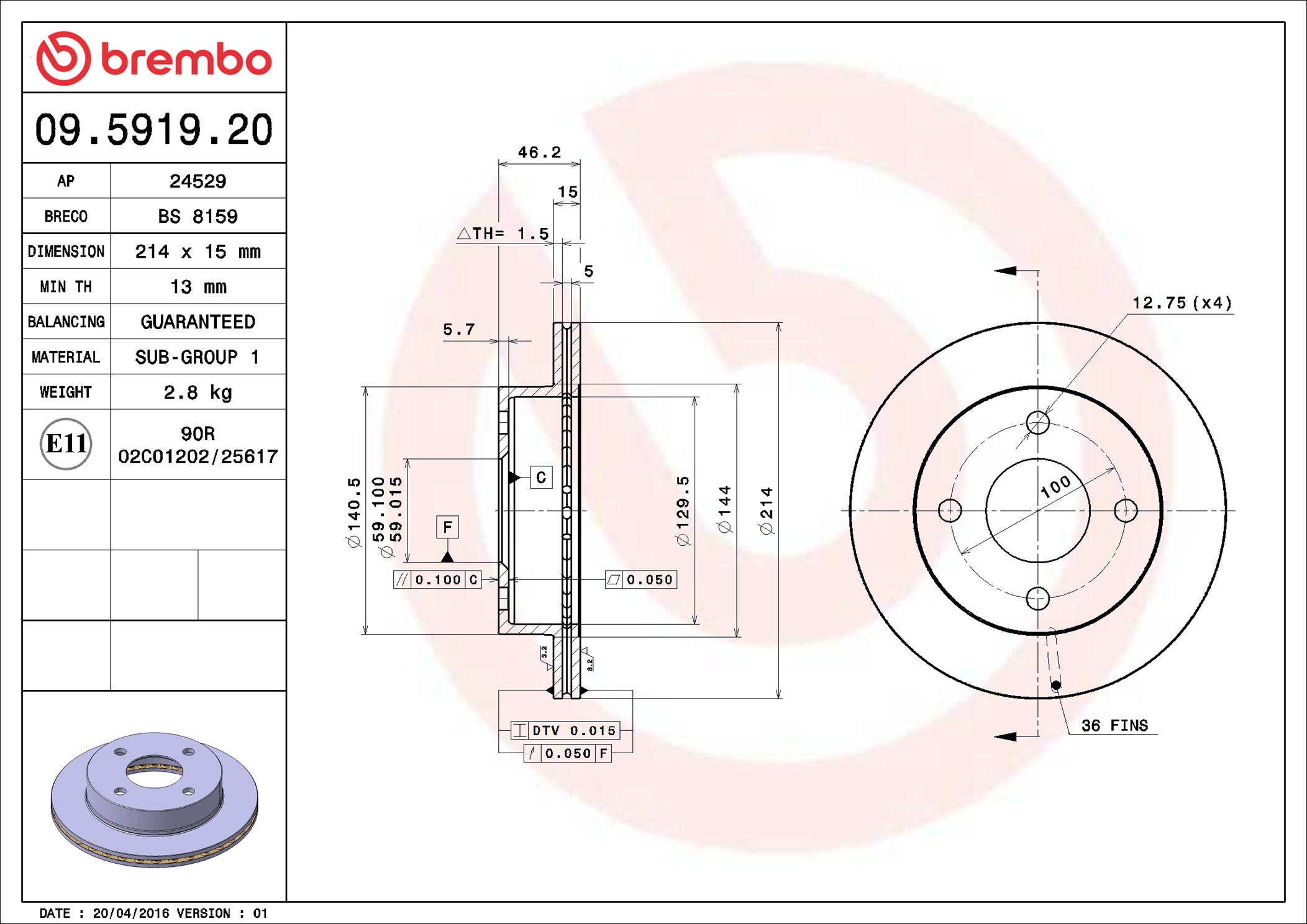 DF ANT.  AUTO I (K10) 1282-11