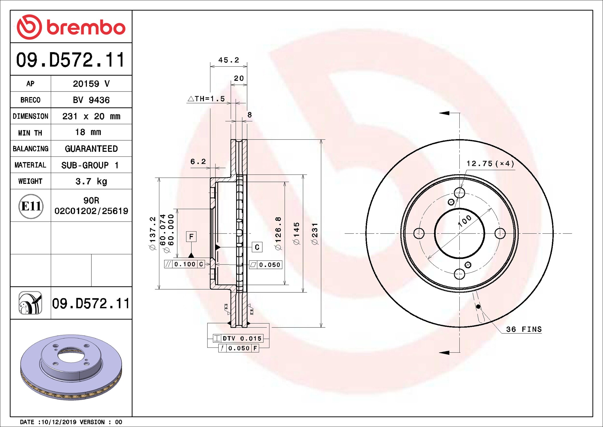 DF ANT. SUZUKI IGNIS III (MF) 1016-