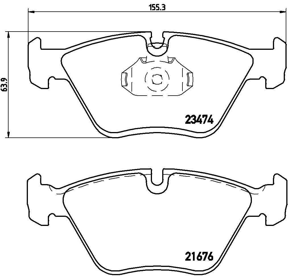Pastiglie freno BREMBO P06042