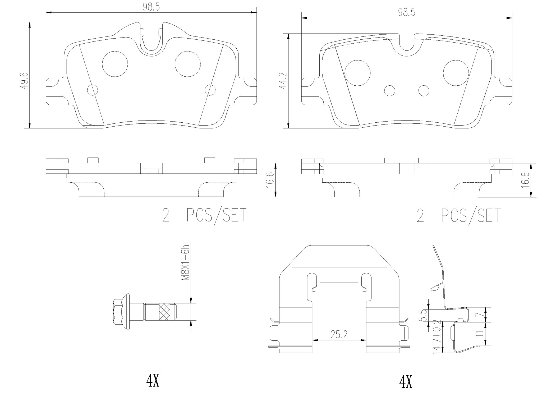 Pastiglie freno BREMBO P06113NX